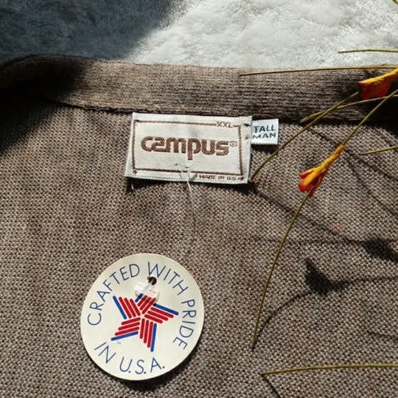 *SOLD* Unisex Vintage Campus Oversize Cardigan - Picture 3 of 7